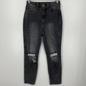 Hollister Jeans Women's Size 0R Gray Ultra High-Rise Mom Jean 24" Waist